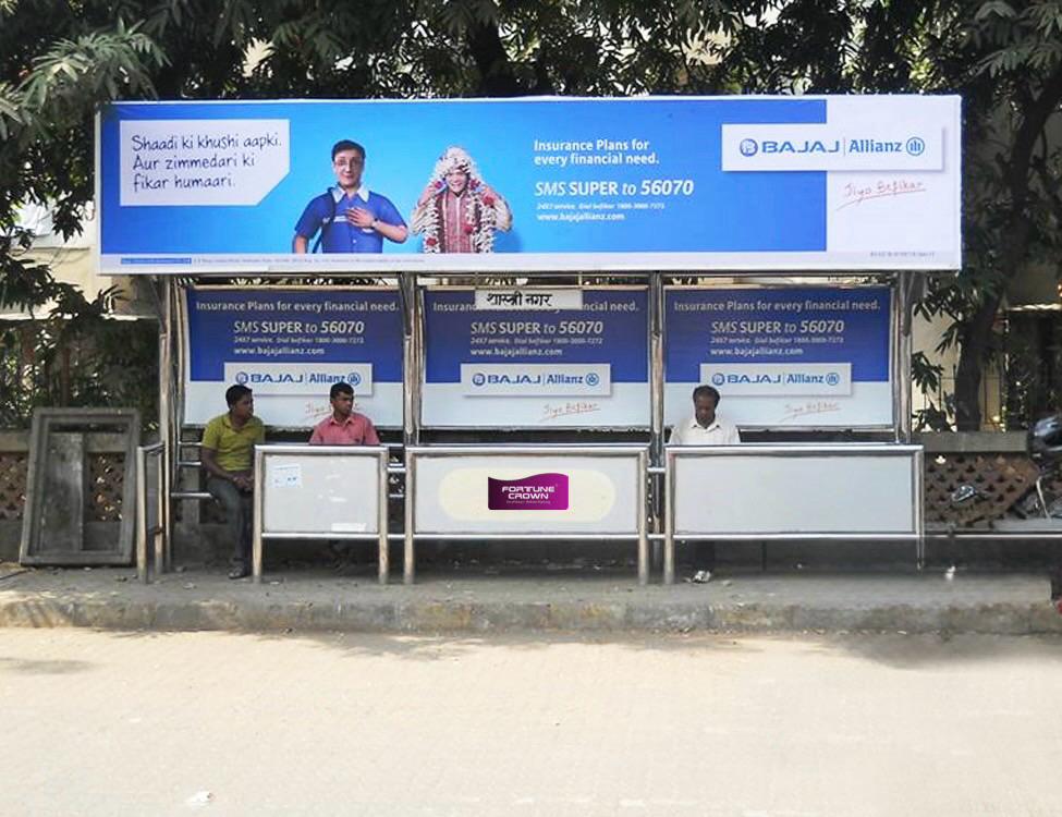 Bus shelter advertising